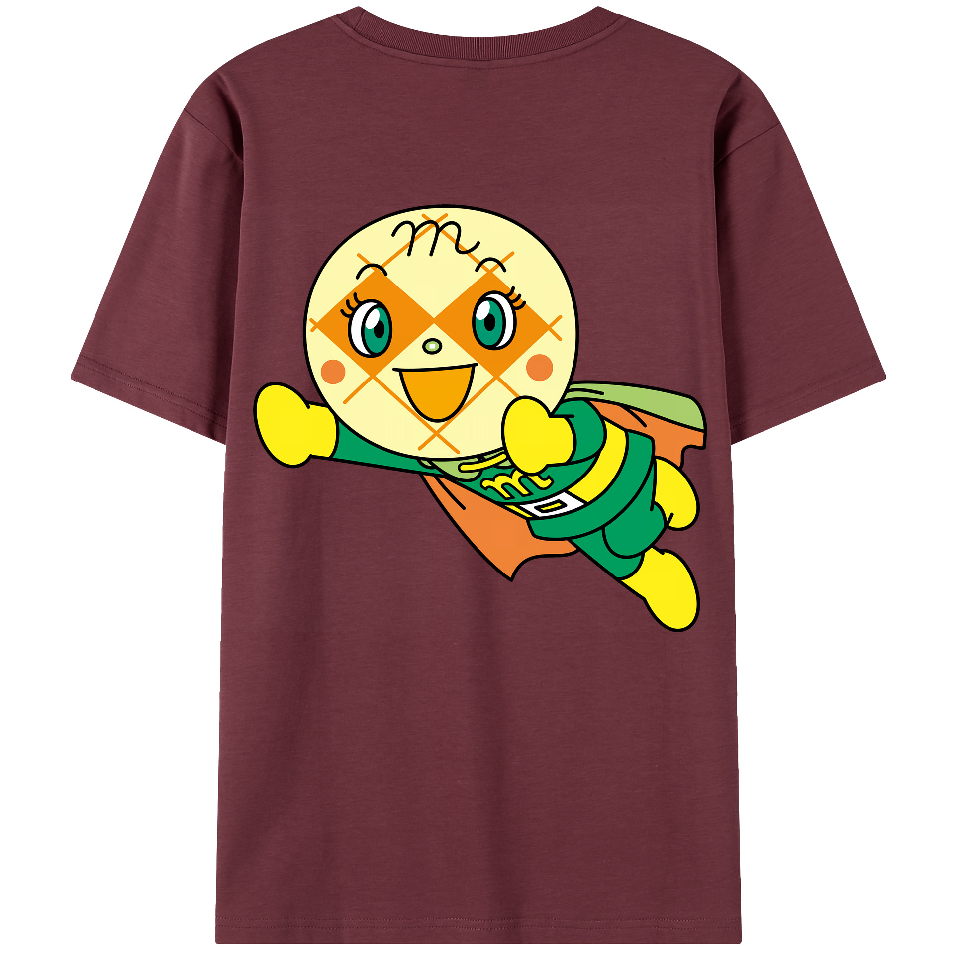 （画像用） アンパンマン Anpanman 綿100％半袖Tシャツ（背面プリント）
